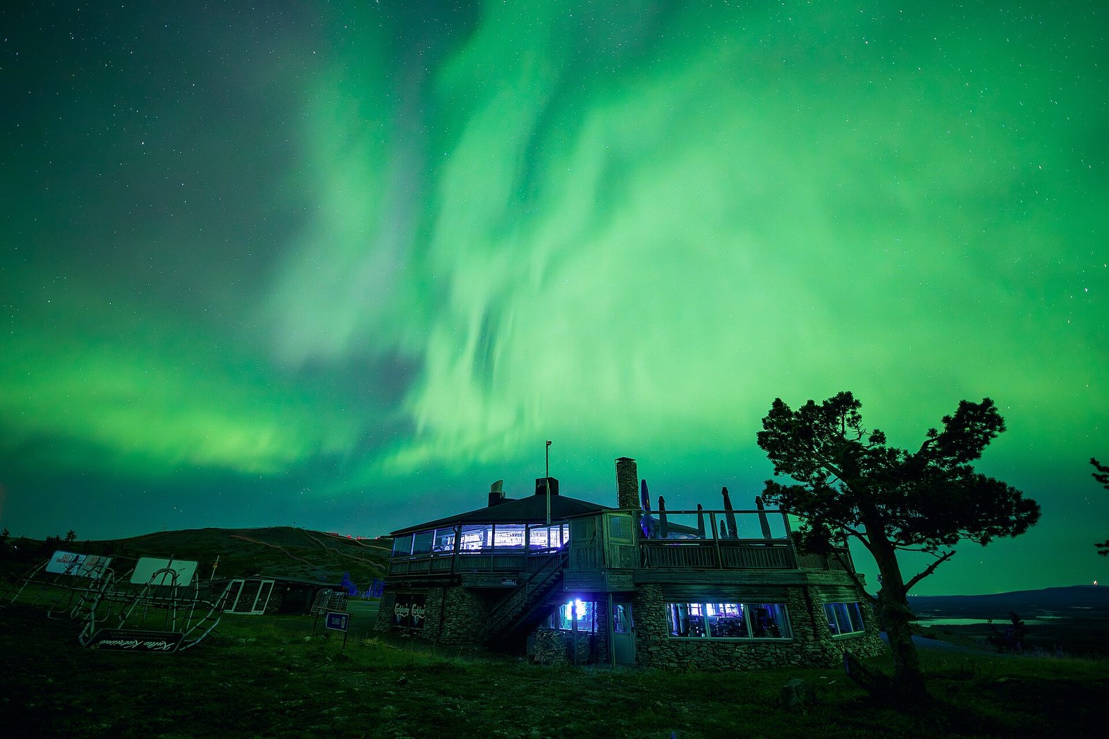 Northern lights over Lapland