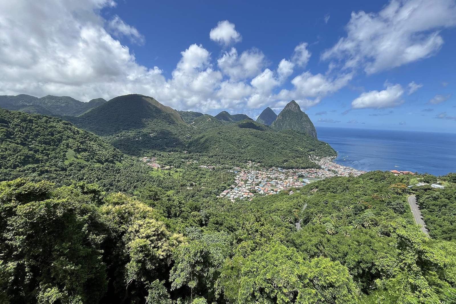Soufrière and the Pitons