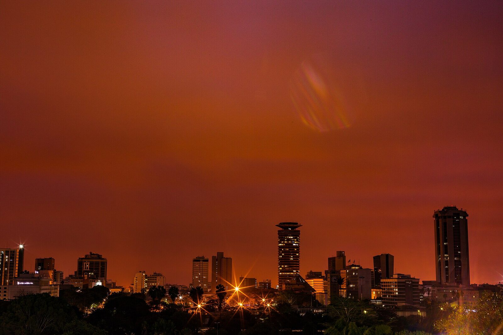 Nairobi skyline at night (IMAGES-1551 05)